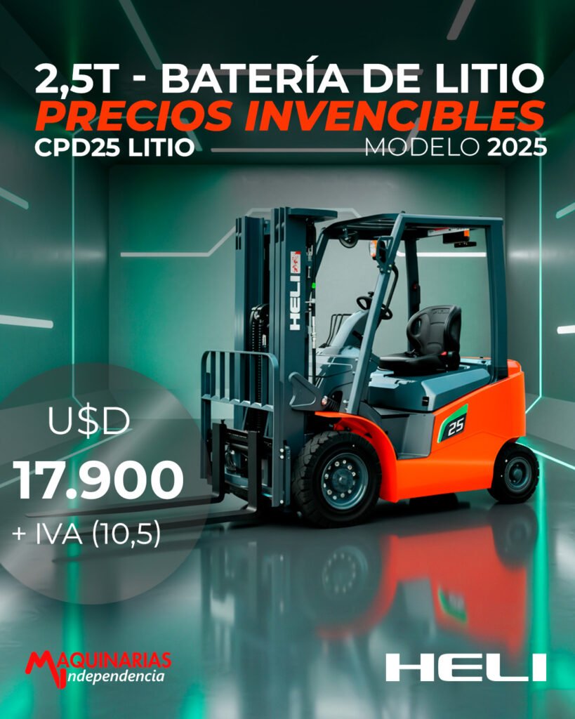 Autoelevador Heli CPD25 Litio