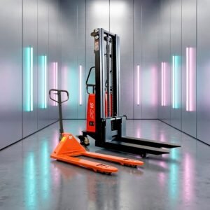 CBS15j | 1500kg, Semieléctrico, Apilador HELI 3,5 m + ZORRA HELI 2,5T HELI