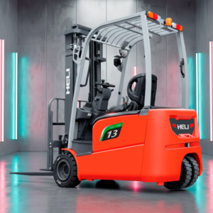 CPD13SQ G3 | 1300kg, Litio, Motor eléctrico, Torre Triple, Autoelevador Triciclo HELI